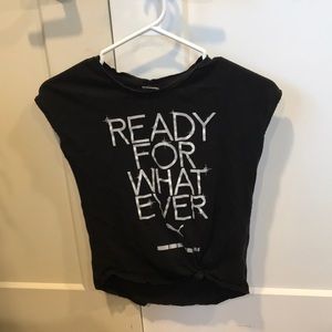 Black kids puma shirt